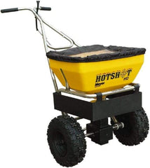 Meyer Products - 70 Lb Polypropylene Stainless Steel Walk Behind Broadcast Landscape Spreader - 13" Pneumatic Wheels - Makers Industrial Supply