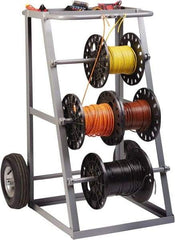 Little Giant - 1,000 Lb Capacity, 36" Wide x 31" Long x 45" High Wire Spool Cart - Steel - Makers Industrial Supply