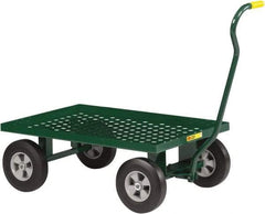 Little Giant - 1,200 Lb Capacity Steel Nursery Wagon - Steel Deck, 24" OAW, Solid Rubber Casters - Makers Industrial Supply