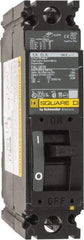 Square D - 15 Amp, 240 VAC, 1 Pole, Individually Mounted Molded Case Circuit Breaker - Thermal Magnetic Trip, 10 kA at 240 VAC Breaking Capacity, 12-4 (Aluminum), 14-4 (Copper) AWG, 4.13 Inch Deep x 6 Inch High x 1-1/2 Inch Wide - Makers Industrial Supply