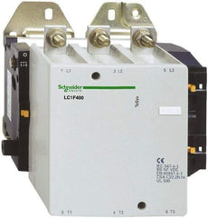 Schneider Electric - 3 Pole, 125 Coil VDC, 400 Amp at 440 VAC, Nonreversible IEC Contactor - Bureau Veritas, CCC, CSA, DNV, EN/IEC 60947-1, EN/IEC 60947-4-1, GL, JEM 1038, LROS, RINA, RMRoS, RoHS Compliant, UL Listed - Makers Industrial Supply