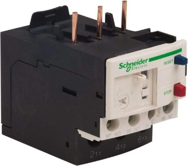 Schneider Electric - 3 Pole, NEMA Size 00-1, 5.5 to 8 Amp, 690 VAC, Thermal NEMA Overload Relay - Trip Class 20, For Use with LC1D09, LC1D12, LC1D18, LC1D25, LC1D32 and LC1D38 - Makers Industrial Supply