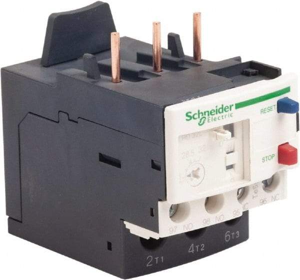 Schneider Electric - 3 Pole, NEMA Size 1, 23 to 32 Amp, 690 VAC, Thermal NEMA Overload Relay - Trip Class 20, For Use with LC1D25, LC1D32 and LC1D38 - Makers Industrial Supply