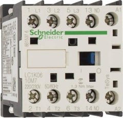 Schneider Electric - 3 Pole, 220 to 230 Coil VAC at 50/60 Hz, 6 Amp at 440 VAC, Nonreversible IEC Contactor - BS 5424, CSA, IEC 60947, NF C 63-110, RoHS Compliant, UL Listed, VDE 0660 - Makers Industrial Supply