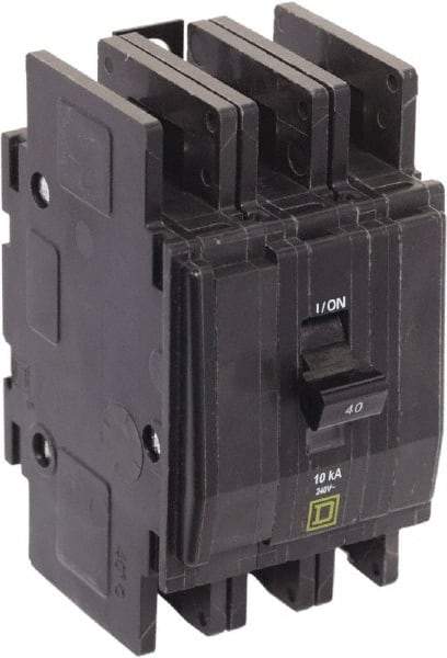 Square D - 40 Amp, 240 VAC, 3 Pole, Panel Mount Miniature Circuit Breaker - Makers Industrial Supply