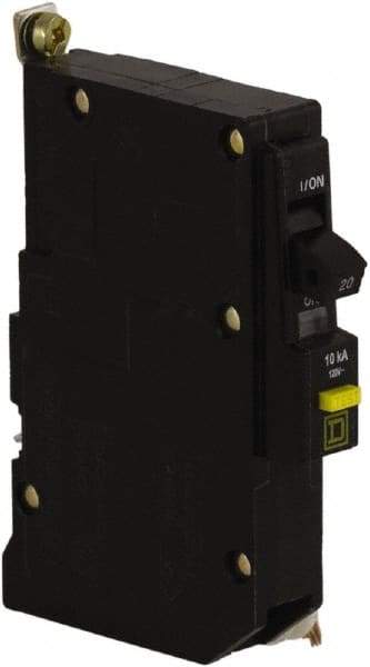 Square D - 20 Amp, 120 VAC, 1 Pole, Bolt On Residual Current Circuit Breaker with Overcurrent Protection - 14-8 AWG - Makers Industrial Supply