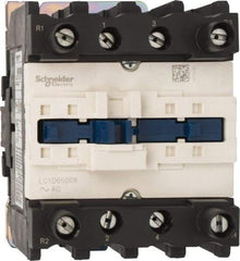 Schneider Electric - 4 Pole, 120 Coil VAC at 60 Hz, 80 Amp at 440 VAC, Nonreversible IEC Contactor - Bureau Veritas, CCC, CSA, CSA C22.2 No. 14, DNV, EN/IEC 60947-4-1, EN/IEC 60947-5-1, GL, GOST, LROS, RINA, RoHS Compliant, UL 508, UL Listed - Makers Industrial Supply