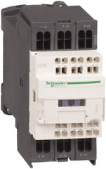 Schneider Electric - 3 Pole, 110 Coil VDC, 12 Amp at 440 VAC and 16 Amp at 440 VAC, Nonreversible IEC Contactor - 1 Phase hp: 1 at 115 VAC, 2 at 230/240 VAC, 3 Phase hp: 10 at 575/600 VAC, 3 at 200/208 VAC, 3 at 230/240 VAC, 7.5 at 460/480 VAC - Makers Industrial Supply