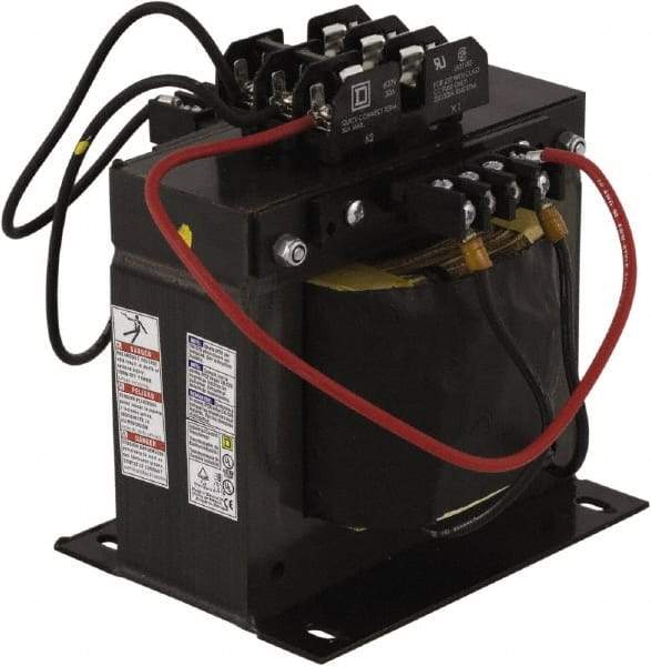 Square D - 1 Phase, 1,500 VA, Top Mount Fuse Block Control Transformer - 239°F Temp Rise - Makers Industrial Supply