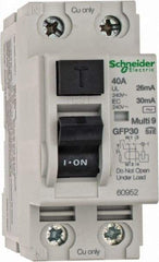 Schneider Electric - 40 Amp, 240 VAC, 2 Pole, Residual Current Device - Makers Industrial Supply