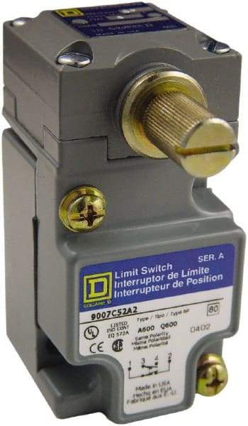 Square D - SPDT, NC/NO, 600 Volt, Screw Terminal, Roller Lever Actuator, General Purpose Limit Switch - Makers Industrial Supply