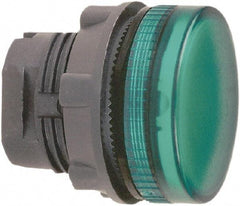 Schneider Electric - Round Pilot and Indicator Light Lens - Green - Makers Industrial Supply