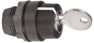 Schneider Electric - 22mm Mount Hole, 3 Position, Key Operated, Selector Switch Only - Black, Momentary (MO), Nonilluminated, Shock, Vibration and Water Resistant - Makers Industrial Supply