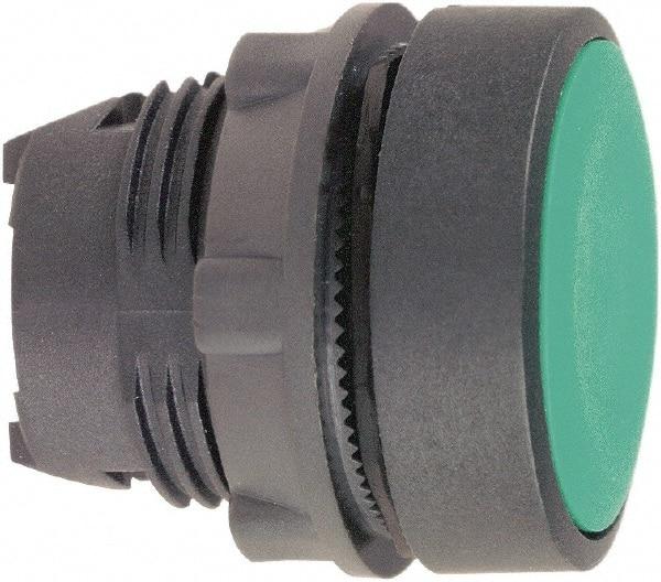 Schneider Electric - 22mm Mount Hole, Flush, Pushbutton Switch Only - Round, Green Pushbutton, Nonilluminated, Momentary (MO) - Makers Industrial Supply