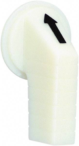 Schneider Electric - 30mm, White, Selector Switch Operating Knob - For Use with Selector Switch - Makers Industrial Supply