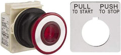 Schneider Electric - 30mm Mount Hole, Extended Straight, Pushbutton Switch Only - Maintained (MA) - Makers Industrial Supply