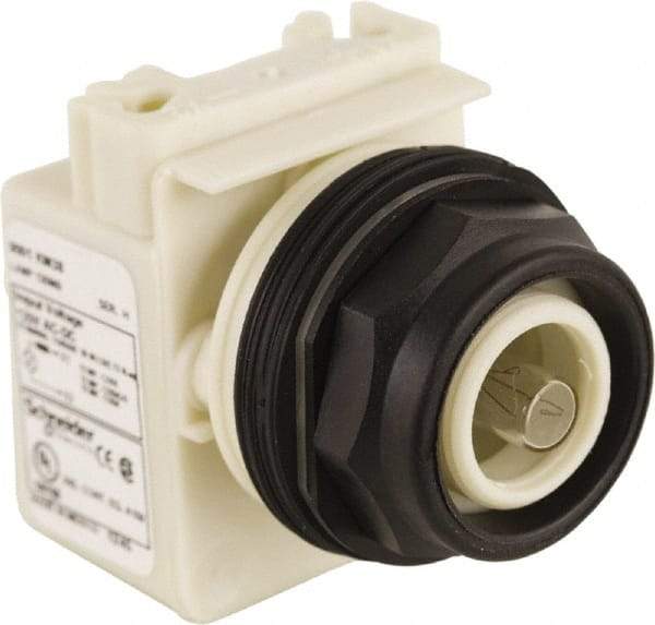 Schneider Electric - 120 V Indicating Light - Round Lens, Screw Clamp Connector, Corrosion Resistant, Dust Resistant, Oil Resistant - Makers Industrial Supply