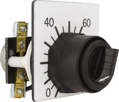 Square D - 10,000 Ohm, 30mm, 300 VAC Potentiometer - 2 Watts, Nonilluminated, Knob Operated, NEMA 4, 13 - Makers Industrial Supply