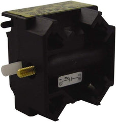 Schneider Electric - NC, Multiple Amp Levels, Electrical Switch Contact Block - 125 VDC at 0.55 Amp and 240 VAC at 3 Amp, Screw Terminal, For Use with Harmony 9001K - Makers Industrial Supply