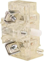 Schneider Electric - NC, 10 Amp, Electrical Switch Contact Block - 600 Volt, Screw and Solder Terminal, 30mm Hole - Makers Industrial Supply