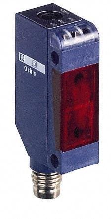 Telemecanique Sensors - 4 Pin M8 Connector, 10m Nominal Distance, Shock and Vibration Resistant, Multimode Photoelectric Sensor - 12 to 24 VDC, 240, 250 Hz, PBT, 20mm Long x 12mm Wide x 45mm High - Makers Industrial Supply