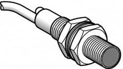 Telemecanique Sensors - Cable Connector, 0.3m Nominal Distance, Shock and Vibration Resistant, Diffused Photoelectric Sensor - 12 to 24 VDC, 1000 Hz, Brass, 48mm Long x 8mm Wide x 7 Inch High - Makers Industrial Supply