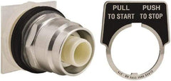 Schneider Electric - 30mm Mount Hole, Extended Straight, Pushbutton Switch Only - Round, Maintained (MA), Momentary (MO), Weatherproof, Dust and Oil Resistant - Makers Industrial Supply