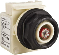 Schneider Electric - 120 V LED Indicating Light - Round Lens, Screw Clamp Connector, Corrosion Resistant, Dust Resistant, Oil Resistant - Makers Industrial Supply