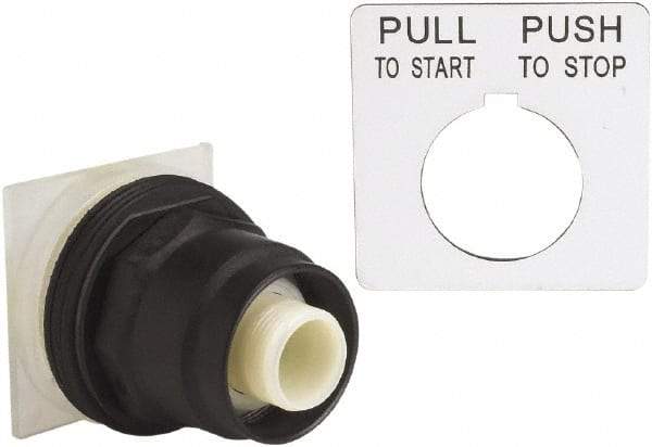 Schneider Electric - 30mm Mount Hole, Extended Straight, Pushbutton Switch Only - Maintained (MA) - Makers Industrial Supply