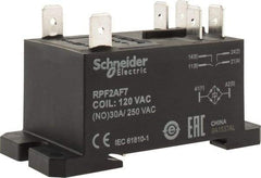 Schneider Electric - 7,500 VA Power Rating, Electromechanical Plug-in General Purpose Relay - 20 Amp at 28 VDC, 25 at 28 VDC, 30 at 250/277 VAC, 2NO, 120 VAC - Makers Industrial Supply