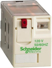 Schneider Electric - 3,750 VA Power Rating, Electromechanical Plug-in General Purpose Relay - 15 Amp at 250 VAC & 28 VDC, 2CO, 120 VAC - Makers Industrial Supply