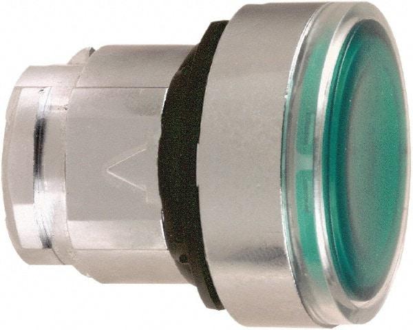 Schneider Electric - 22mm Mount Hole, Flush, Pushbutton Switch Only - Round, Green Pushbutton, Nonilluminated, Momentary (MO) - Makers Industrial Supply