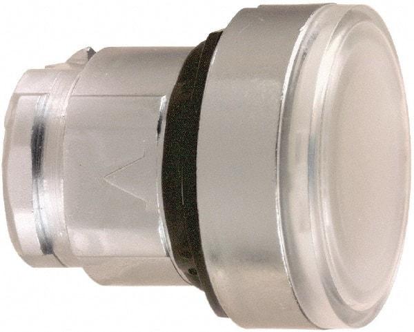 Schneider Electric - 22mm Mount Hole, Flush, Pushbutton Switch Only - Round, White Pushbutton, Nonilluminated, Momentary (MO) - Makers Industrial Supply