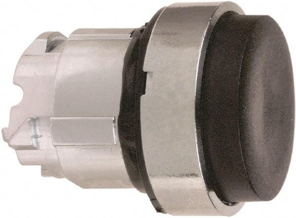 Schneider Electric - 22mm Mount Hole, Extended Straight, Pushbutton Switch Only - Round, Black Pushbutton, Maintained (MA) - Makers Industrial Supply