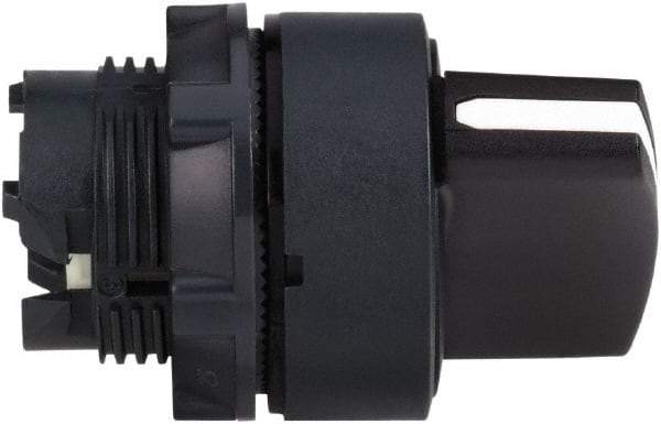 Schneider Electric - 22mm Mount Hole, 3 Position, Handle Operated, Selector Switch Only - Black, Momentary (MO), Nonilluminated, Shock, Vibration and Water Resistant - Makers Industrial Supply