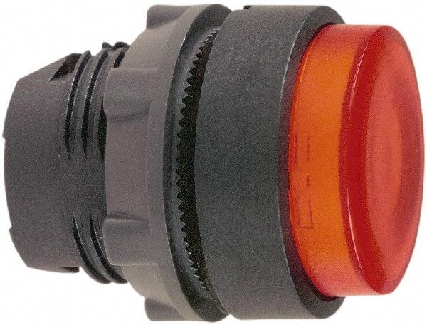 Schneider Electric - 22mm Mount Hole, Extended Straight, Pushbutton Switch Only - Round, Red Pushbutton, Illuminated, Maintained (MA) - Makers Industrial Supply