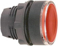 Schneider Electric - 22mm Mount Hole, Flush, Pushbutton Switch Only - Round, Red Pushbutton, Illuminated, Momentary (MO) - Makers Industrial Supply