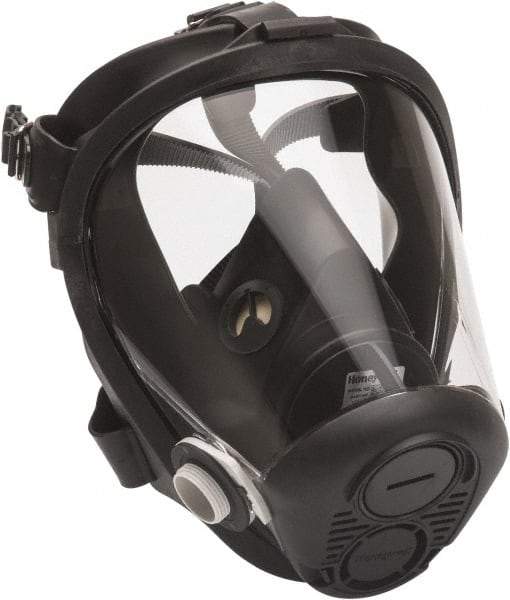 North - Series RU6500, Size S Full Face Respirator - 5-Point Suspension, Threaded Connection - Makers Industrial Supply