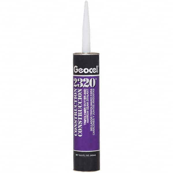 Geocel - 10.3 oz Tube White Tripolymer Seam Sealant - Outdoor - Makers Industrial Supply