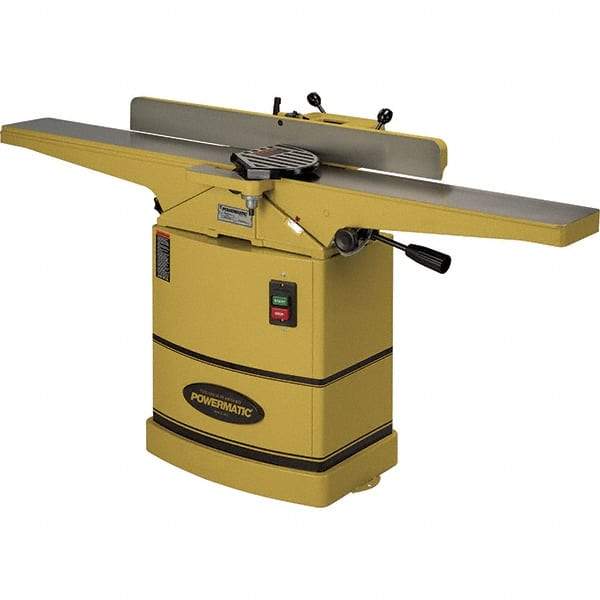 Powermatic - 6,000 RPM, 6" Cutting Width, 1/2" Cutting Depth, Jointer - 4" Fence Height, 38" Fence Length, 1 hp - Makers Industrial Supply