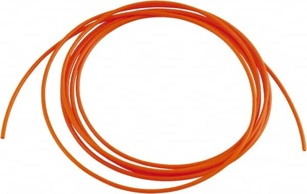 Acorn Engineering - 0.065" ID x 1/8" OD, 0.03" Wall Thickness, 10' Long, Polyethylene Tube - Orange - Makers Industrial Supply