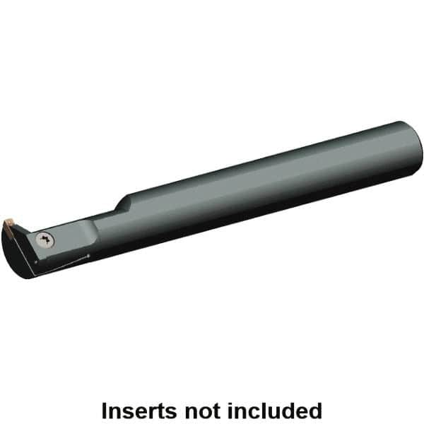 Kennametal - 1-1/4" Min Bore Diam, 200mm OAL, 1" Shank Diam, A-EVE Indexable Boring Bar - 2" Max Bore Depth, EG0400M04P04 Insert, Clamp Holding Method - Makers Industrial Supply