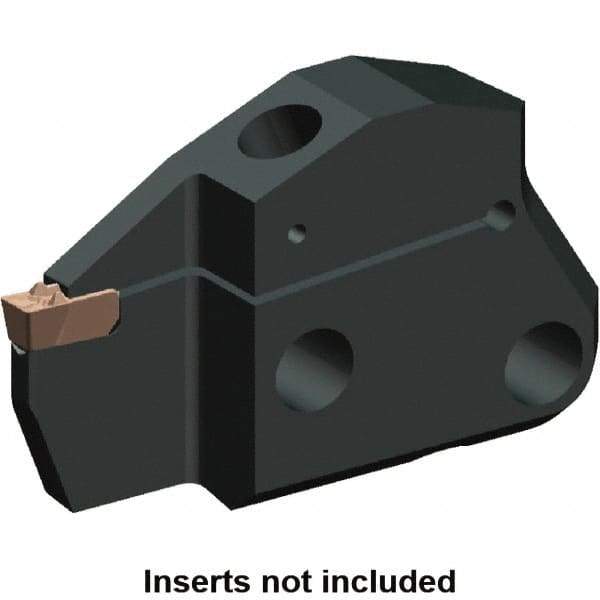 Kennametal - System Size 50, Left Hand Cut, 1.024" Max Depth of Cut, 0.158" Max Width of Cut, Modular Cutoff Cutting Unit Head - A2, A3, A4 Insert Style, 2.431" Head Length, 0.391" Center to Cutting Edge, Series Beyond Evolution - Makers Industrial Supply