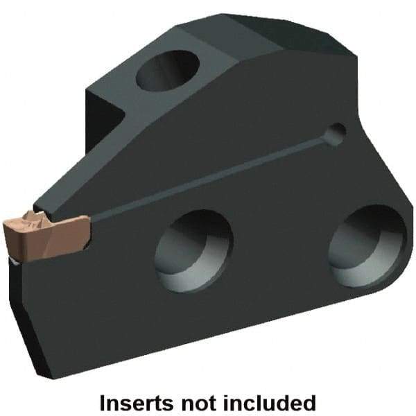 Kennametal - System Size 50, Right Hand Cut, 1.26" Max Depth of Cut, 0.158" Max Width of Cut, Modular Cutoff Cutting Unit Head - A2, A3, A4 Insert Style, 2.667" Head Length, 0.391" Center to Cutting Edge, Series Beyond Evolution - Makers Industrial Supply