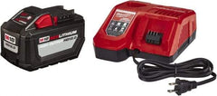 Milwaukee Tool - 18 Volt Lithium-Ion Power Tool Battery - 12 Ahr Capacity, 2 hr Charge Time, Series M18 RED - Makers Industrial Supply