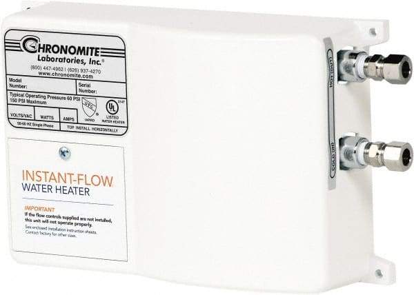 Chronomite - 277 Volt Electric Water Heater - 8.31 KW, 30 Amp, 10 Wire Gauge - Makers Industrial Supply