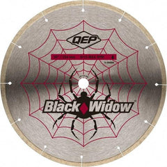 QEP - 10" Diam, 5/8" Arbor Hole Diam, Wet & Dry Cut Saw Blade - Diamond-Tipped, Smooth Action, Standard Round Arbor - Makers Industrial Supply