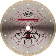 QEP - 8" Diam, 5/8" Arbor Hole Diam, Wet & Dry Cut Saw Blade - Diamond-Tipped, Smooth Action, Standard Round Arbor - Makers Industrial Supply