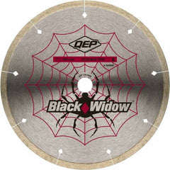 QEP - 7" Diam, 5/8" Arbor Hole Diam, Wet & Dry Cut Saw Blade - Diamond-Tipped, Smooth Action, Standard Round Arbor - Makers Industrial Supply