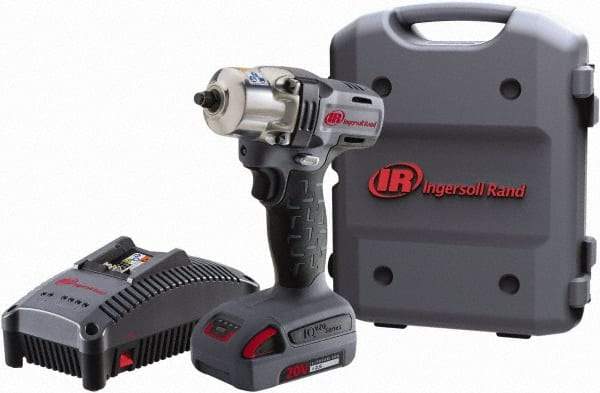 Ingersoll-Rand - 1/2" Drive 20 Volt Pistol Grip Cordless Impact Wrench & Ratchet - 1,700 RPM, 2,800 BPM, 160 Ft/Lb Torque, 1 Lithium-Ion Battery Included - Makers Industrial Supply